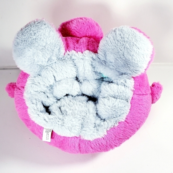 Hug Me Elephant 10" Stuffed Animal Plush Reversible - Grey & Pink - 'Ellie' NEW - Picture 12 of 12